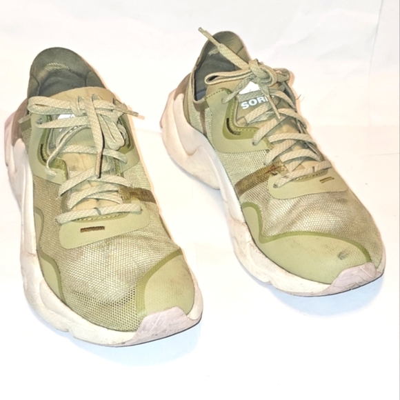 SOREL Kinetic RNEGD Float Sneakers Women's GREEN - Picture 2 of 9